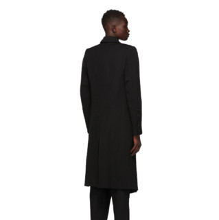 ANN DEMEULEMEESTER God of Wild系列 Simplistic 男士中长款大衣 202378M176066 黑色 S