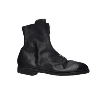 GUIDI 210 男士拉链短靴 211703M228012 黑色 40