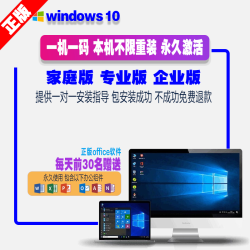 正版win10/windows10/w10/Win10/系统正版激活码专业版系统盘 在线 发邮箱