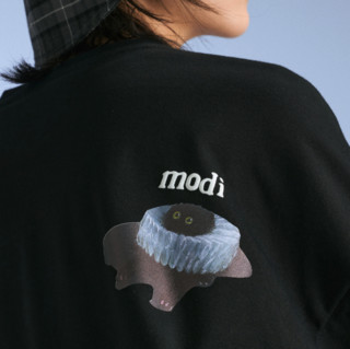 MODITEC 男女款短袖T恤 M0059 黑色 L