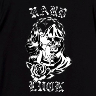 HARD LUCK Novios 男士圆领短袖T恤 black M