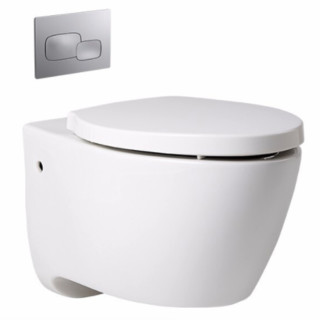 KOHLER 科勒 维雅系列 2031T-PNE-CP+25446T-NS-0+4141T-2P-0 壁挂式马桶套装 305mm坑距