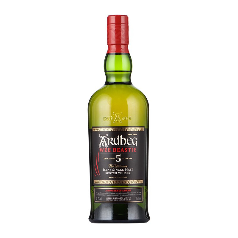 Ardbeg 雅柏 5年 小怪兽 苏格兰 单一麦芽威士忌 47.4%vol 700ml