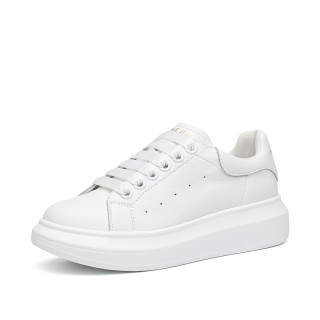 马克华菲小白鞋女士运动休闲鞋板鞋厚底增高鞋女鞋子本白女款36