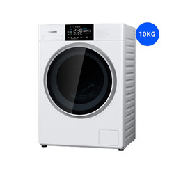 松下(Panasonic)洗衣机滚筒超薄10公斤除菌大容量变频常温光动银除菌 XQG100-NAEW