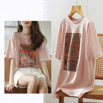 jeanswest 真维斯 jy-11-273086-205gc 女士休闲时尚圆领短袖t恤