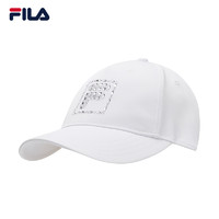 FILA 斐乐官方女子棒球帽2021春季新款水钻LOGO棒球帽