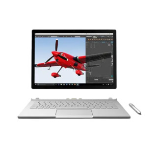 Microsoft 微软 Surface Book 13.5英寸 二合一笔记本电脑 银色(酷睿i7-6600U、1GB独显、8GB、256GB SSD、3K）