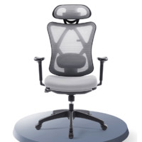 UE 永艺 沃克系列 人体工学椅 灰色 无搁脚款 标准版