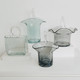 北欧透明玻璃包包花瓶多用途水培花器餐桌装饰品手提篮创意摆件