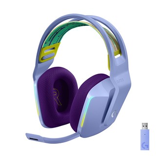 logitech 罗技 G733 耳罩式头戴式无线耳机 蓝色