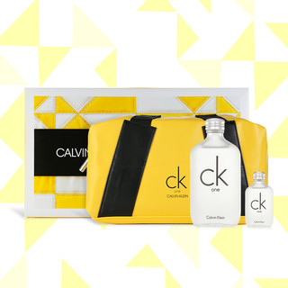 卡尔文·克莱 Calvin Klein CK ONE系列 卡雷优中性香水套装 (淡香水EDT100ml+淡香水EDT10ml+化妆包)