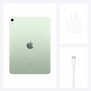 Apple 苹果 iPad Air 4 2020款 10.9英寸 平板电脑 (2360*1640dpi、A14、256GB、Cellular版、绿色、MYHW2CH/A)