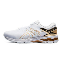 ASICS 亚瑟士 GEL-KAYANO 26 男子跑鞋 1011A872-100 白色/金色 40