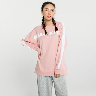 PUMA 彪马 卫衣女HELLO KITTY联名款 秋冬保暖女款长袖女式卫衣 粉色 XS