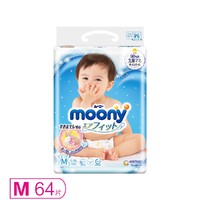 moony  尤妮佳 畅透系列 婴儿纸尿裤 M64片