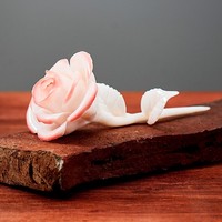 不东 不凋谢的手工陶瓷 玫瑰花 16*6cm