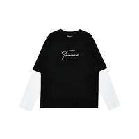 A21 艺术家联名款 Young系列 男女款假两件长袖T恤 R411131042