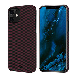 PITAKA iPhone 12 磁吸纤维手机壳 红橙M纹