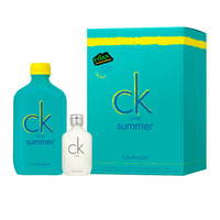 Calvin Klein 卡尔文·克莱恩 卡雷优波普夏日中性 淡香水 100ml+CK One 中性淡香水香氛 15ml