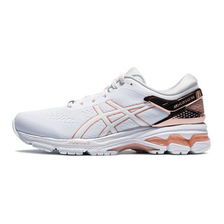 ASICS 亚瑟士 Gel-Kayano 26 女子跑鞋 1012A749-100 白色/金色 35.5