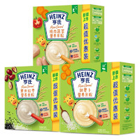 Heinz 亨氏 五大膳食系列 米粉 2段 黑米红枣味+胡萝卜味+鸡肉蔬菜味 400g*3盒
