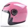 YEMA 野马 YM-6622 电动车头盔 粉红色 防刮花防雾镜片 单镜