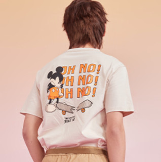 hotwind 热风 迪士尼系列 男士圆领短袖T恤 F01M1231 米色 M