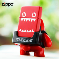 Zippo打火机美国原装彩印魔鬼猫合作系列背包版套装zp煤油火机