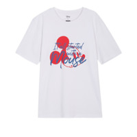 hotwind 热风 迪士尼系列 男士圆领短袖T恤 TF01M1601 白色 M