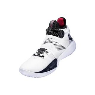 LI-NING 李宁 音速IX 男子篮球鞋 ABAR011-1 标准白/黑色 42