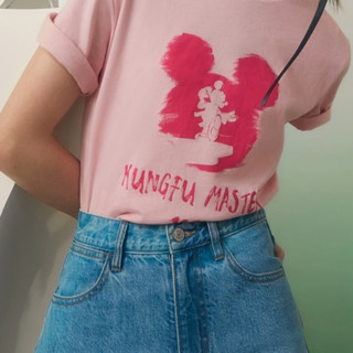 hotwind 热风 迪士尼系列 女士圆领短袖T恤 F01W1500 粉红 M