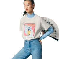hotwind 热风 迪士尼系列 女士圆领短袖T恤 F01W1503 米色 M