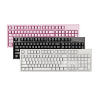 黑峡谷GK511 电竞机械键盘青轴红轴茶轴游戏有线外接电脑键盘粉色