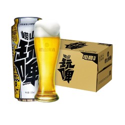 青岛啤酒白啤8度500ml*12听崂山玩啤 全麦酿造 新鲜爽口正品保证