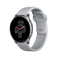 OnePlus 一加 Watch W301CN 4G智能手表 46mm 亮银表壳 银色橡胶表（GPS、NFC、血氧）