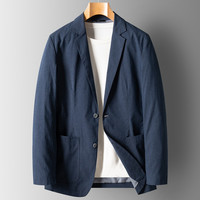 阿尔皮纳 L'ALPINA【抗皱免烫】西装春季外套男式单西时尚小西装便西男士西服 XL 蓝色