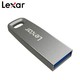 Lexar 雷克沙 M45 高速 USB3.0U盘 金属加密电脑车载商务高速迷你小巧U盘 128G 读取100M  挂绳+防尘帽