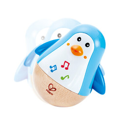 德国(Hape)婴幼儿童音乐玩具木制宝宝安抚玩具音乐企鹅不倒翁男孩女孩节日礼物 6个月+ E0331