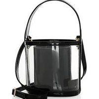 Bissett Translucent Crossbody Bucket Bag