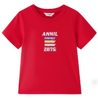 Annil 安奈儿 儿童短袖T恤