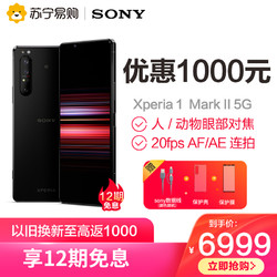 Sony/索尼Xperia1II5G全网通双模智能手机4K屏骁龙86512G 256G微单技术人眼