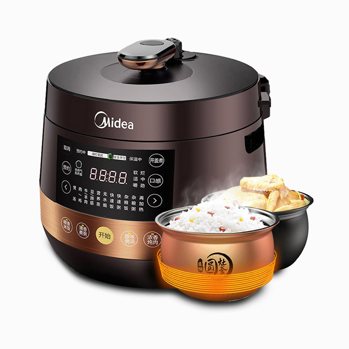 8l开盖收汁电压力锅