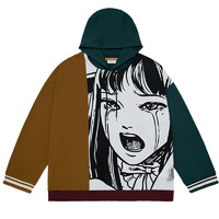 UNVESNO 伊藤润二联名 富江系列 女士连帽卫衣 SWS-1274 绿色 XL
