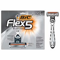 BIC Flex 5 男士 5 刀片一次性剃须刀,10 支装