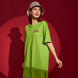 VERO MODA 米奇系列 女士T恤连衣裙 320161529 绿色 S