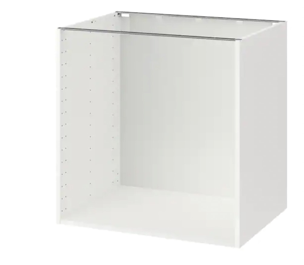 METOD 米多 底柜框架 白色 80x60x80 厘米