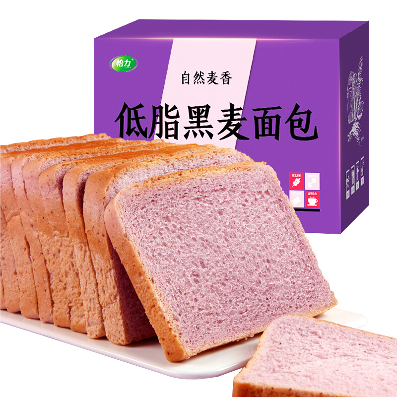 YILI 怡力 低脂黑麦面包 紫薯口味 1kg