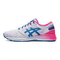 ASICS 亚瑟士 Roadhawk FF 2 女子跑鞋 1012A755-100 白色/蓝色/粉色 35.5