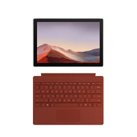 Microsoft 微软 Surface Pro 7 12.3英寸 Windows 10 平板电脑+波比红键盘(2736*1824dpi、酷睿i5-1035G4、8GB、128GB SSD、WiFi版、亮铂金、VDV-00009)